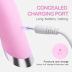 Facial Cleansing Brush, Rechargeable Silicone Face Scrubber with Heat Massage End, Vibrating Exfoliator Scrubber for Deep Cleaning, Waterproof Face Brush for Women and Men (Pink)